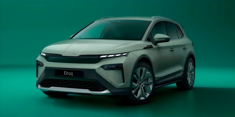 Teaser -billede af Škoda Elroq VRS: En elektrisk præstation SUV til familiebrug, der bryder 100 km/t på mindre end 6 sekunder