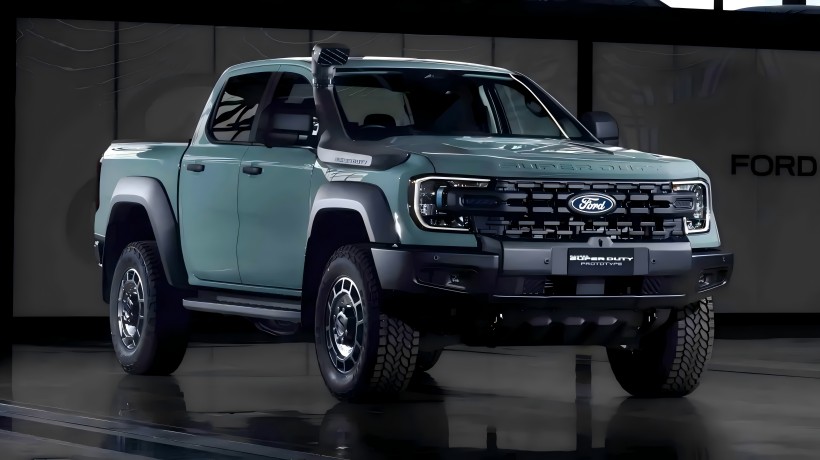 Off-road ydelse/bugseringskapacitet forbedret! Officielle billeder af Ford Ranger Super Duty frigivet